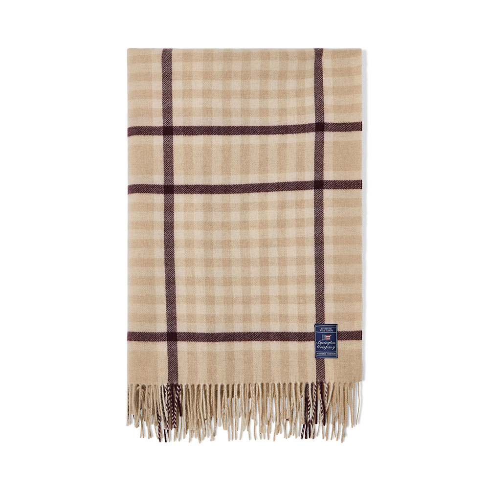 Lexington Checked Recycled Wool Pl&auml;d